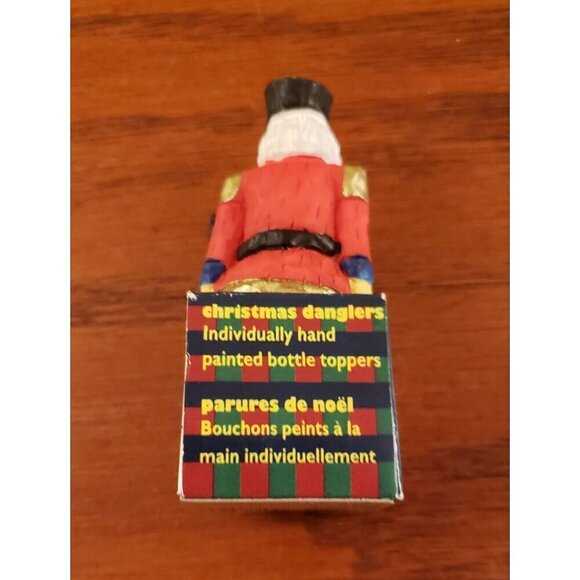 Nutcracker Wine Bottle Stopper Cork By Christmas Danglers - Picture 3 of 3
